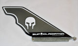 Gray Honeycomb SUP Gladiator Hybrid Race Fin