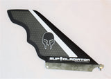 Gray Carbon and Honeycomb SUP Gladiator Hybrid Race Fin