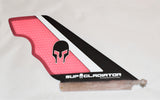 Pink Carbon and Honeycomb SUP Gladiator Hybrid Race Fin