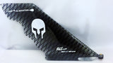 Black SUP Gladiator Fury Fin in Fiberglass 