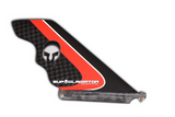 Red Full Carbon SUP Gladiator Hybrid Race Fin